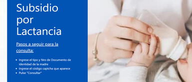Sigue los pasos para saber si te corresponde el subsidio de lactancia. Essalud: ¿Cómo cobrar el subsidio por lactancia materna de S/820?