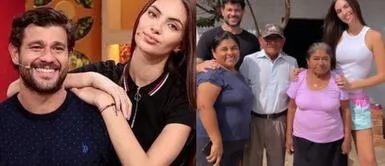 Yaco Eskenazi y Natalie Vértiz pasan grato momento con la familia de su trabajadora de hogar. Yaco Eskenazi y Natalie Vértiz visitan a los padres de su trabajadora del hogar