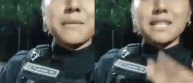 La policía recibió críticas por los internautas en las redes sociales. Policía encargada del alcoholímetro de conductores en carretera fue captada ebria durante operativo
