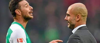 Claudio Pizarro y Pep Guardiola se vieron en Japón Pep Guardiola se rindió ante Claudio Pizarro y tuvo una insólita reacción tras verlo en Japón