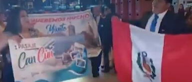 Los asistentes se quedaron en 'shock' al ver los lujosos regalos. Huancayo: Quinceañera recibe pasaje a Cancún y un terreno como regalos de cumpleaños