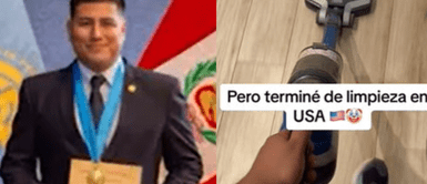 La historia se volvió viral en las redes sociales. Psicólogo peruano estudió maestría, pero terminó trabajando de limpieza en EE. UU.