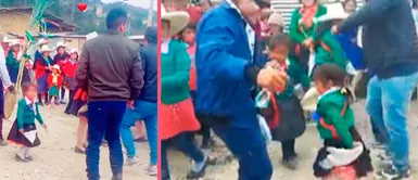 Pequeña huamachuquina derrocha ternura con poderosos pasos de huayno Pequeña huamachuquina derrocha ternura con poderosos pasos de huayno: "Hermosa"
