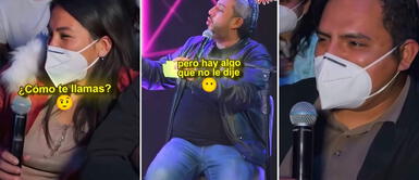 Mujer da sorpresa a su esposo en Hablando Huevadas y el hombre casi se desmaya de la impresión Mujer da sorpresa a su esposo en Hablando Huevadas y el hombre casi se desmaya de la impresión