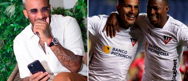 Jefferson Farfán celebra el gol de Paolo Guerrero en LDU de Quito Paolo Guerrero anota golazo en la Copa Sudamericana y Jefferson Farfán se burla de sus críticos: "Es el mejor 9 de la historia"
