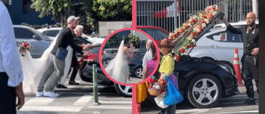 Novia queda varada en Miraflores y rompe en llanto al empujar carro ¿Llegó a su boda? Novia queda varada en Miraflores y rompe en llanto al empujar carro ¿Llegó a su boda?