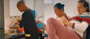 El joven hizo de todo para conquistar a su suegra. Peruano hace lo impensado al ver que su suegra venezolana llegó de visita a casa y se vuelve viral en TikTok