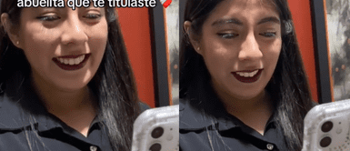 La escena conmovió a miles en redes sociales. Abuela rompe en llanto al enterarse que su nieta obtuvo el título profesional y conmueve a miles: "Nos haces muy felices"