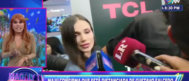 Magaly critica a Maju Mantilla Magaly Medina no le cree del todo a Maju Mantilla sobre distanciamiento de su esposo