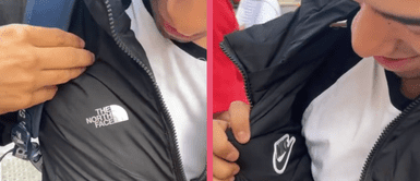 Joven es tendencia en TikTok al usar casaca dos en uno: “Colaboración de Nike y The North Face” Joven es tendencia en TikTok al usar casaca dos en uno: “Colaboración de Nike y The North Face”