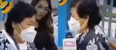 La señora se molestó por la mala atención en Essalud. Adulta mayor explota de furia por mala atención del personal de Essalud: "Son unos hijos de p***"