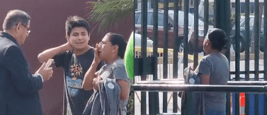 La señora suplicó para que su hijo ingrese a rendir el examen. Estudiante llegó tarde al examen de la UNI y su madre rogó para que lo dejen pasar: "¡Se los pido, por favor!"