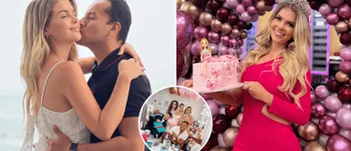 Brunella Horna reaparece en 'América Hoy' con su avanzado estado de gestación. Brunella Horna reaparece en 'América Hoy' y luce su embarazo con un enterizo pastel que revelaría el sexo de su bebé