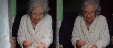 La reacción de la adulta mayor hizo llorar a miles. Adultos mayores peruanos suplican a trabajador para que no le corten la luz y hacen llorar a miles en las redes sociales