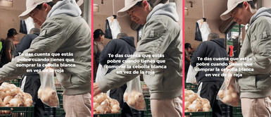 Captan a peruanos comprando cebolla blanca tras alza de precio en la roja Captan a peruanos comprando cebolla blanca tras alza de precio en la roja: "No te hace llorar"
