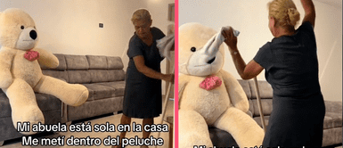 ¡Casi le da algo! Anciana vive el peor momento de su vida tras susto de oso poseído ¡Casi le da algo! Anciana vive el peor momento de su vida tras susto de oso poseído