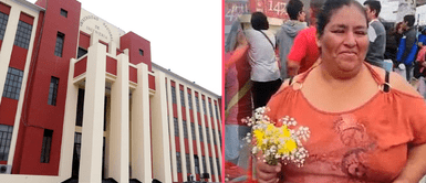 Madre le entrega flores a su hija tras rendir examen de admisión de la UNI Madre le entrega flores a su hija tras rendir examen de admisión de la UNI: "Es la mejor"