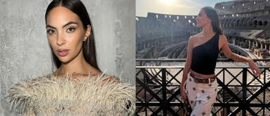 Natalie Vértiz en Italia con bikini negro Natalie Vértiz deslumbra en el paraíso italiano de la élite con un sofisticado bikini bandeau