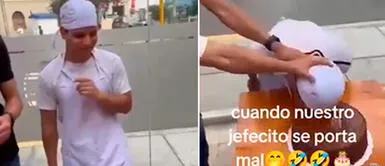 Hernán Barcos la pasa muy bien con sus trabajadores en La Porteña Hernán Barcos canta 'feliz cumpleaños' a su trabajador y lo 'trolea': "El jefecito se portó mal"