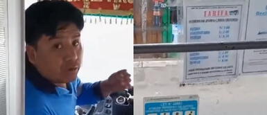 El chofer no quiso respetar el medio pasaje. Chofer no quiere respetar medio pasaje a universitaria peruana y se molesta: "La ley no pone precio"