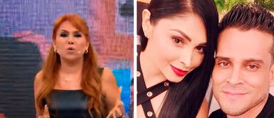 Magaly le pincha el globo a Pamela Franco y le advierte sobre casarse con Christian Domínguez. Magaly le pincha el globo a Pamela Franco y le advierte sobre casarse con Christian Domínguez: “Es un cuento”