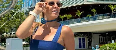 Alejandra Baigorria revive tendencia de los años 90 con magnéticos jeans patchwork estilo cargo Alejandra Baigorria revive tendencia de los años 90 con magnéticos jeans patchwork estilo cargo