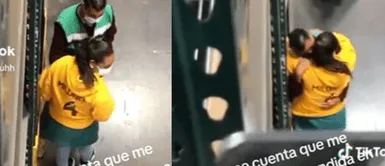 Los señores protagonizaron esta romántica escena. Trabajadores son captados en 'caliente' escena, pero usuarios los reconocen: "Es el esposo de mi vecina"