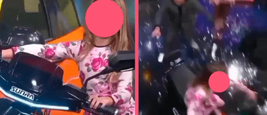 Menor se gana una moto lineal y casi termina estrellándose en set de televisión: “Arranco con fuerza” Menor se gana una moto lineal y casi termina estrellándose en set de televisión: “Arranco con fuerza”