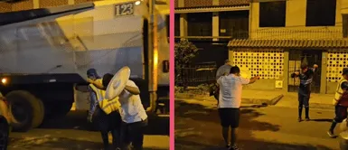 Vecino saca su basura y no pudo resistirse con la canción del basurero Vecino saca su basura y no pudo resistirse con la canción del basurero