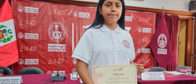 La joven contó cuál fue su método de estudio para ingresar. Joven de 18 años, que ocupó primer puesto en cómputo general en la UNI, reveló las claves de su éxito