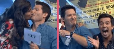 Armando Machuca y la vez que le robó un beso a Cristian Rivero en televisión nacional Armando Machuca y la vez que le robó un beso a Cristian Rivero en televisión nacional