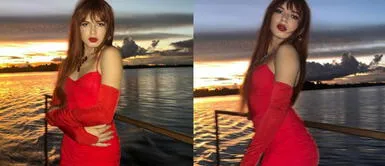 Uchulú da cátedra de sofisticación enfundada en un impoluto vestido de gala La Uchulú envía contundente mensaje y da cátedra de sofisticación con imponente look