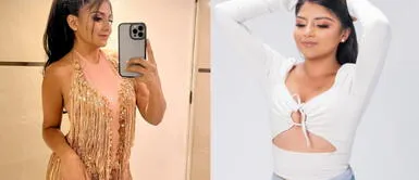 Nickol Sinchi con vestido de gala Nickol Sinchi despliega todo su poder fashionista con vestido de gala y zapatos de plataforma