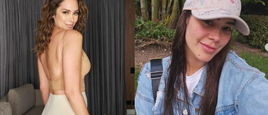 Karen Schwarz y blusa de transparencias Karen Schwarz enseña cómo llevar las transparencias en atrevido look de látex y lunares