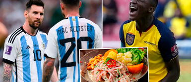 Estrella de Argentina prefiere al ceviche peruano, que el ecuatoriano ¿El ceviche es peruano o ecuatoriano? Estrella de la selección argentina dio su veredicto