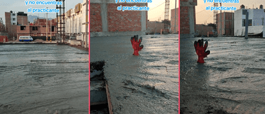 Albañiles realizan vaciado de techo pero practicante se queda dentro Albañiles realizan vaciado de techo pero practicante se queda dentro: "Durará 100 años por la ofrenda"