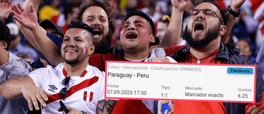 Más de 2 mil soles apostó hincha peruano al triunfo de Perú ante Paraguay por Eliminatorias 2026 y se vuelve viral Más de 2 mil soles apostó hincha peruano al triunfo de Perú ante Paraguay por Eliminatorias 2026 y se vuelve viral