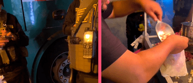 Sujeto “se roba” canchita de puesto ambulante en presencia de la policía: “Plata como cancha” Sujeto “se roba” canchita de puesto ambulante en presencia de la policía: “Plata como cancha”