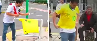 Reprotero de América Hoy echa sal a la camiseta de Brasil Todo suma: Reportero de 'América Hoy' echó sal a la camiseta de la selección de Brasil