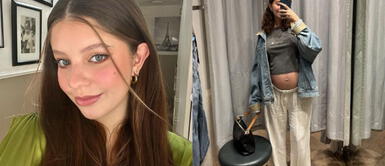 Doris FUndichely con vestido baby shower ¿Cuál fue el calzado pre mom que Doris Fundichely compartió con Brunella Horna en su baby shower?