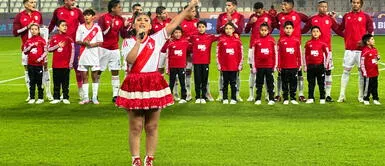 Milena Warthon canta Himno Nacional Milena Warthon entonó Himno Nacional pero no apareció en TV: "Gracias, aunque nadie me enfocó"