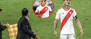 ¿No lo aguanta más? Esta fue la discusión de Paolo Guerrero con Juan Reynoso tras el gol de Brasil Esta fue la discusión de Paolo Guerrero con Juan Reynoso tras el gol de Brasil