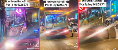 Policía da tremenda lección a chofer que no quiso respetar el medio pasaje a universitario Policía da tremenda lección a chofer que no quiso respetar el medio pasaje a universitario