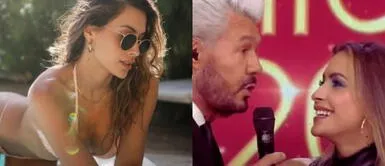 Milett Figueroa con pantalones cut out Milett Figueroa deja sin aliento a Marcelo Tinelli y arrasa con look metalizado de impacto