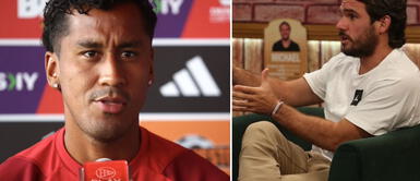 Renato Tapia tuvo un intercambio de palabras contra Michael Succar Renato Tapia perdió los papeles contra periodista en defensa de Raúl Ruidíaz: "Tu pregunta es asquerosa"