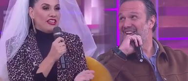 Patricia Portocarrero presenta novio Patricia Portocarrero presenta a su novio Fabrizio Lava en TV por primera vez