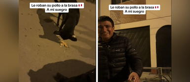 Hombre compra pollo a la brasa y perros se lo roban en el camino Hombre compra pollo a la brasa y perros se lo roban en el camino ¡Solo llegó con la bolsa!