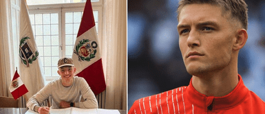 Oliver Sonne acudió a la embajada de Estocolmo en Suecia. Emoción desbordante: Mamá de Oliver Sonne impulsa su sueño en la selección peruana