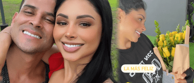 Así sorprendió Christian Domínguez a Pamela Franco Christian Domínguez sorprende a Pamela Franco con ramo de flores amarillas y hermosa dedicatoria: “Te quiero para toda la vida”