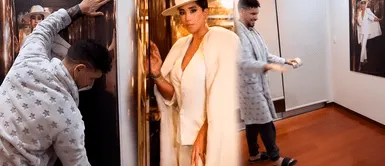 Anthony Aranda decora su casa con fotos de Melissa Paredes Anthony Aranda demuestra que está loco de amor por Melissa Paredes y cuelga fotos gigantes de ella por toda su casa